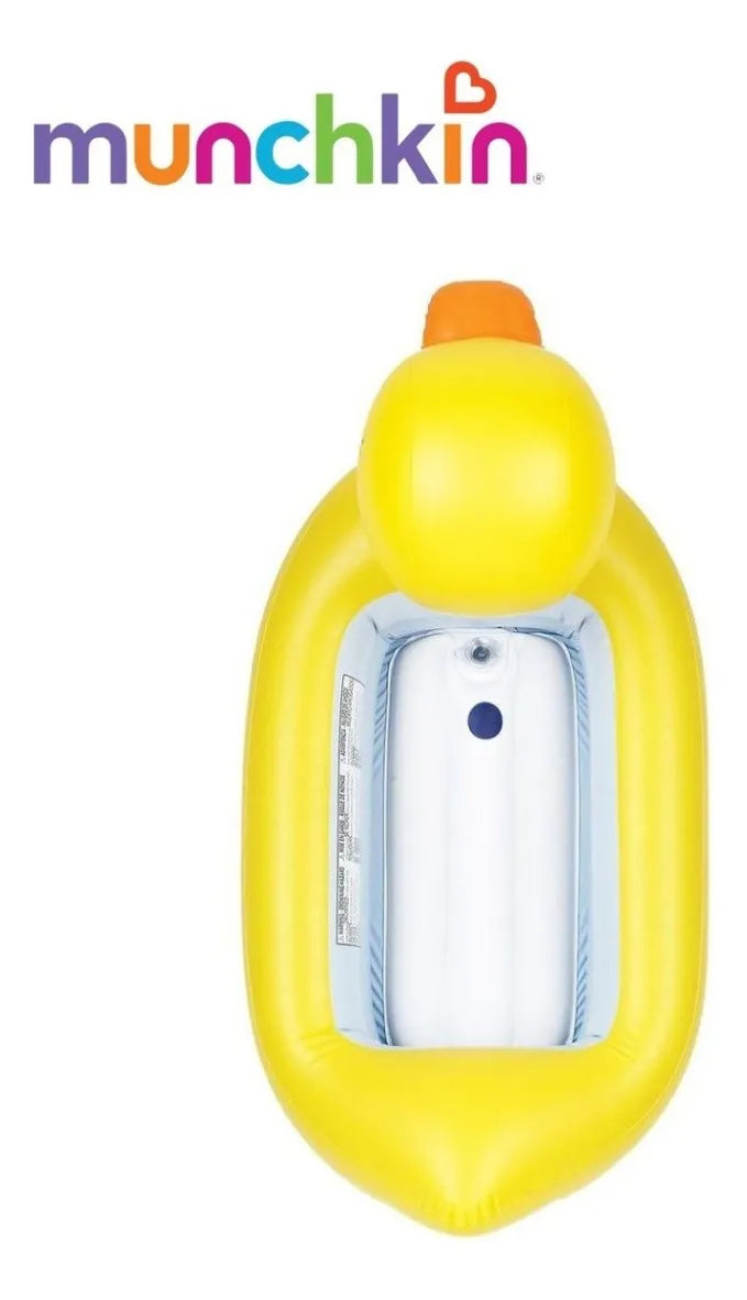Bañera inflable Munchkin Duck para bebé de más de 6 meses, color amarillo