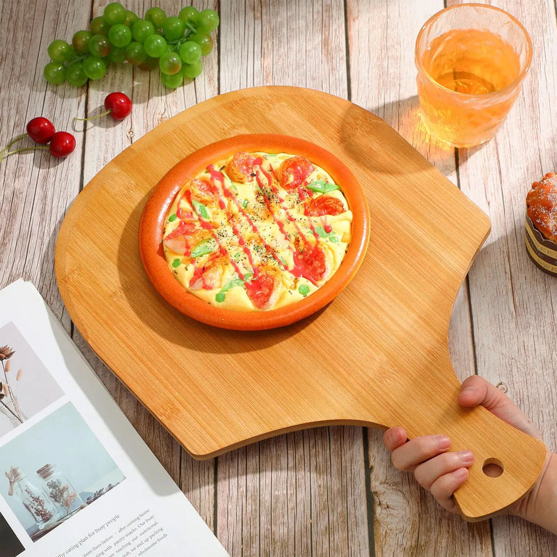 Roshtia 12 Piezas De Cascaras De Pizza De Bambu, 17 X 12 Pul
