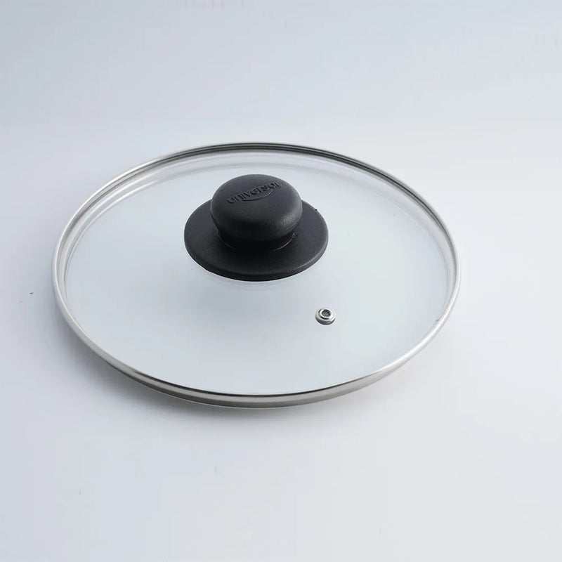 Sartén 20 Cm Universal Antiadherente Con Tapa De Vidrio 6 Color Negro
