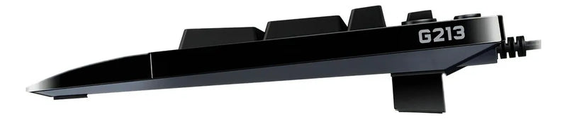 Teclado Logitech G Serie G QWERTY Romer-G inglés internacional color negro con luz RGB