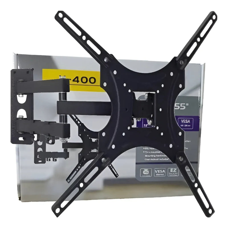 Soporte Un Brazo Inclinable Tv 32 -55 Led Lcd Plasma X400 Color Negro