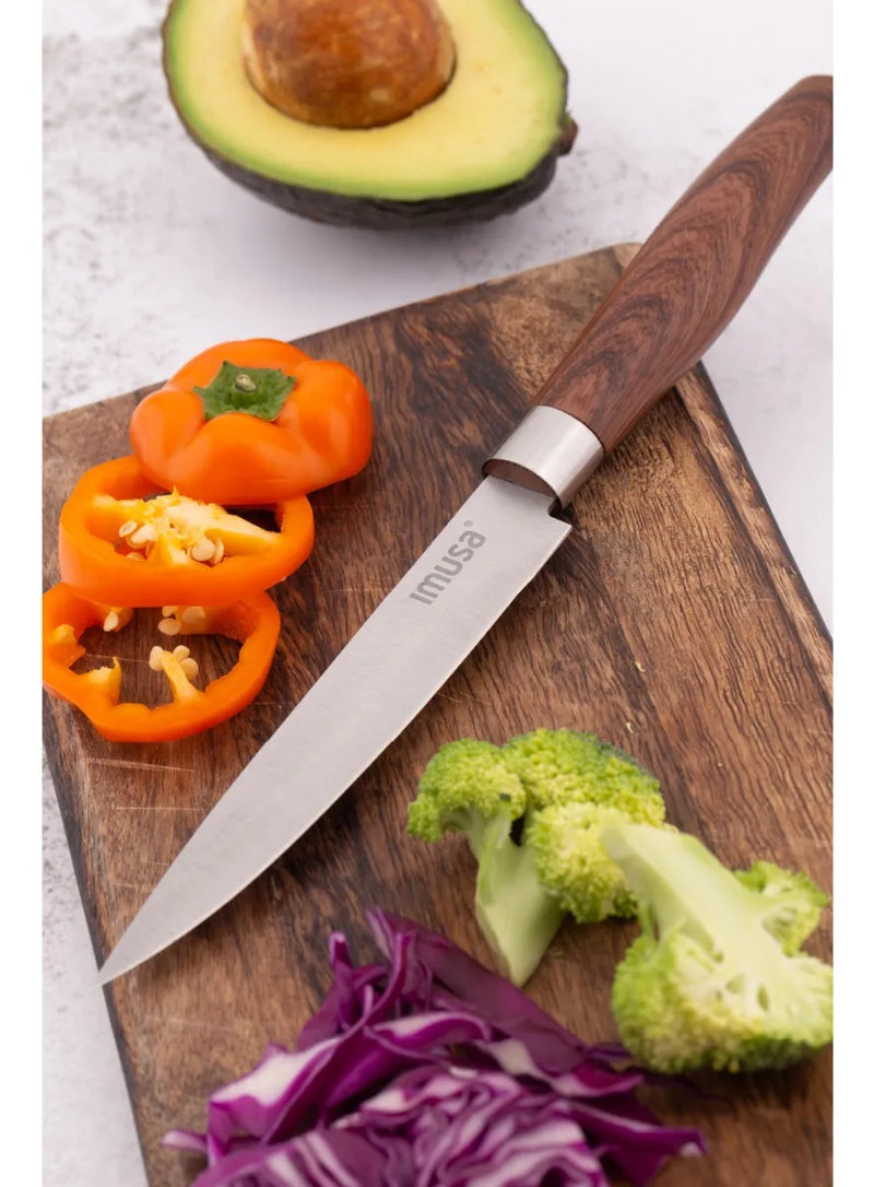 Cuchillo Multiusos Imusa Talent Madera De 12,5cm Color Marrón claro