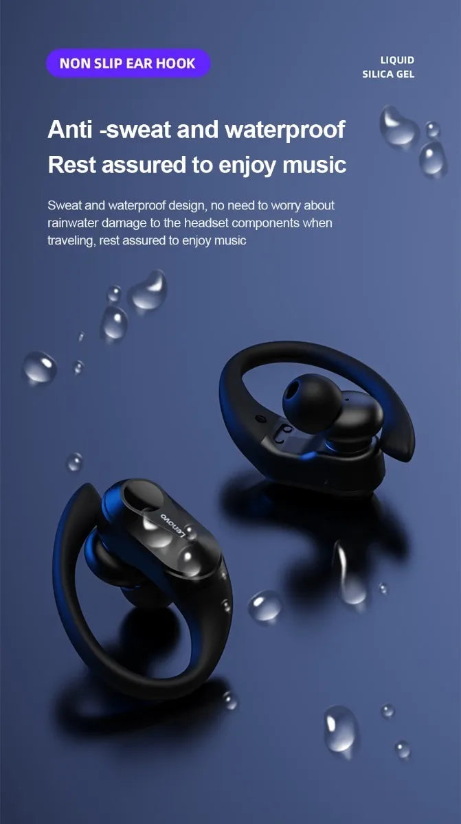 Audífonos 100% Lenovo Livepods Lp75 Bluetooth 5.3 Negro