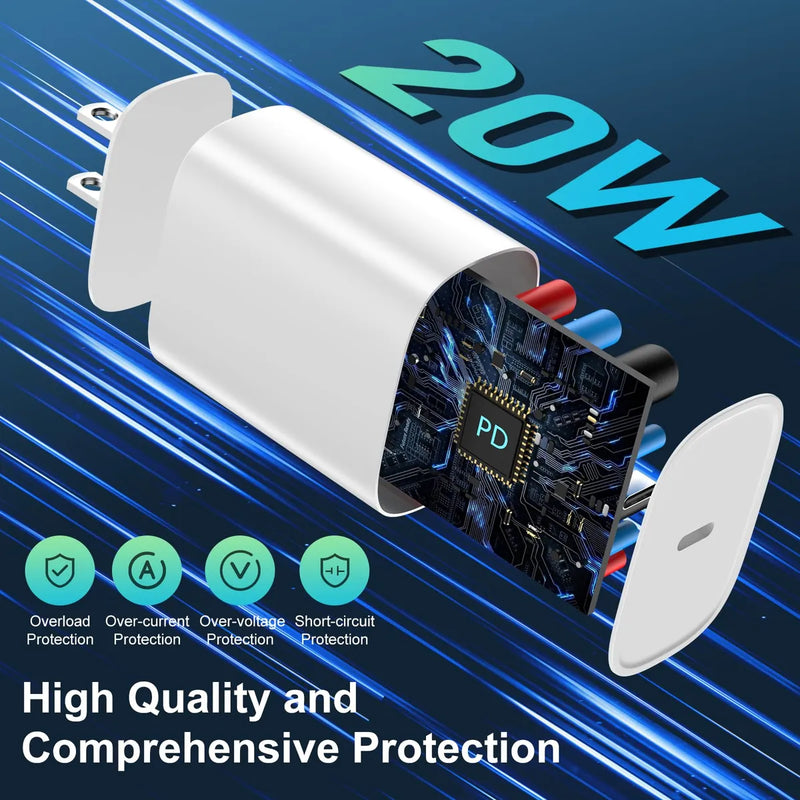 Cargador Rápido Usb C 20w Compatible Con iPhone 1114
