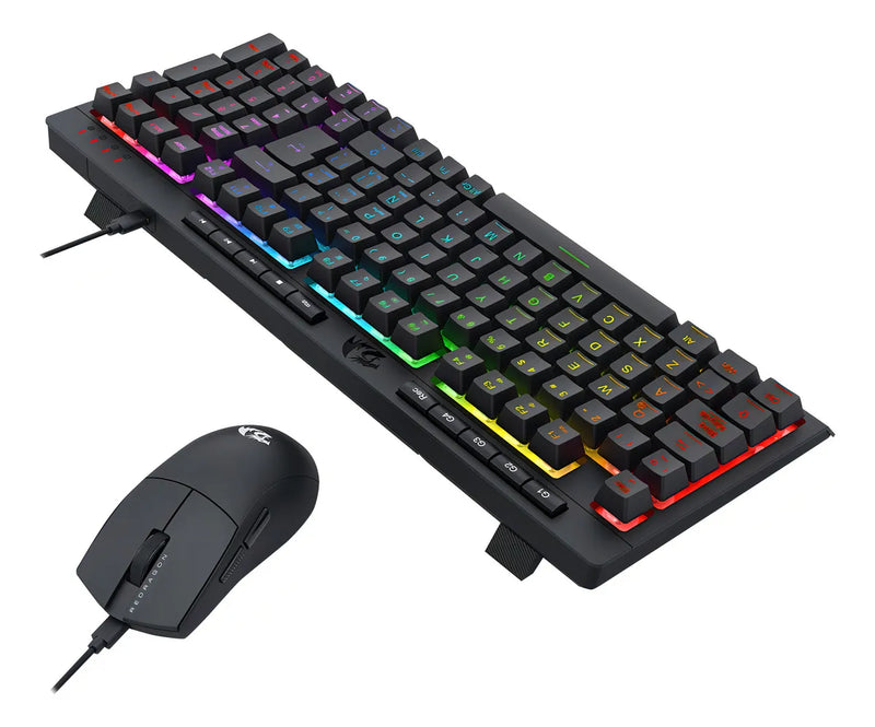 Kit Teclado/ Mouse/ Diadema/ Mousepad Redragon S147 Negro