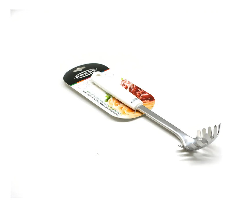 Cuchara De Espaguetti o Pasta Acero Inox 76309 Blanco Press