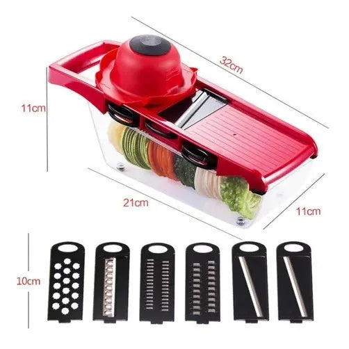 Cortador De Cocina Rallador De Verduras Mandoline 6 En 1