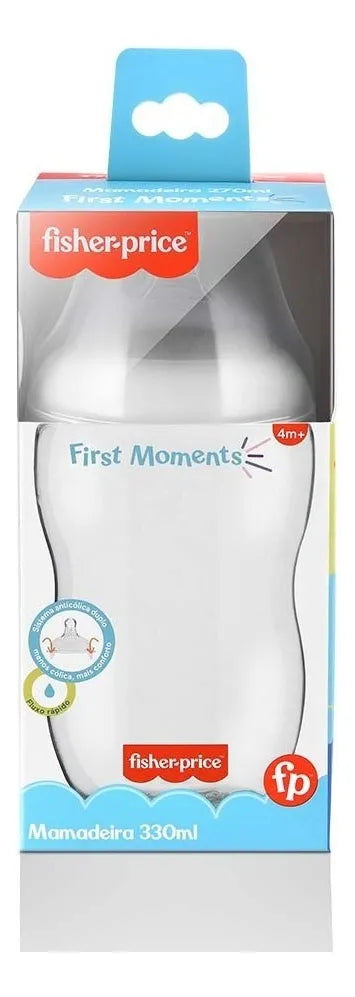 Tetero 330 Ml Blanco Fisher Price Doble Systema Anticolicos