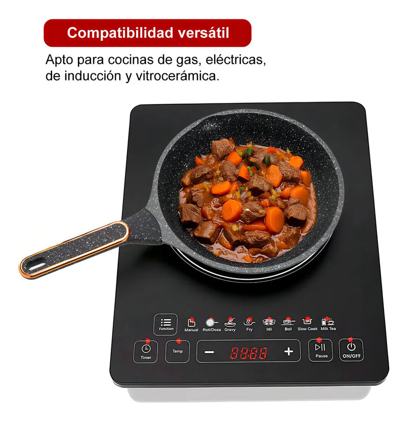 Set x 3 Sartenes Antiadherentes en Granito de Diferentes Tamaños, Cocina Saludable sin Aceite, Resistencia al Calor, Mango Ergonómico y Fácil Limpieza, Aptas para Todo Tipo de Estufa