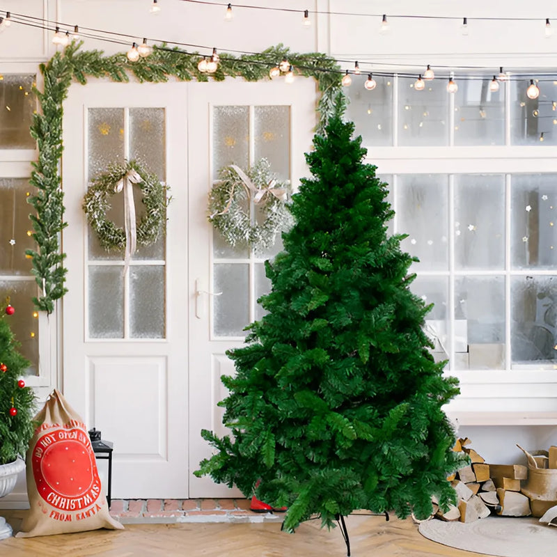 Árbol De Navidad Rama Por Rama De 240cm De 1238 Puntastupid0 Color Verde