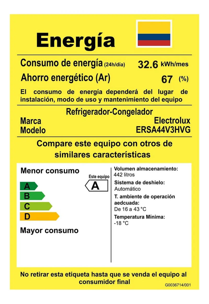 Nevecon Electrolux 442 Lt Side By Side Inverter Ersa44v3hvg Silver