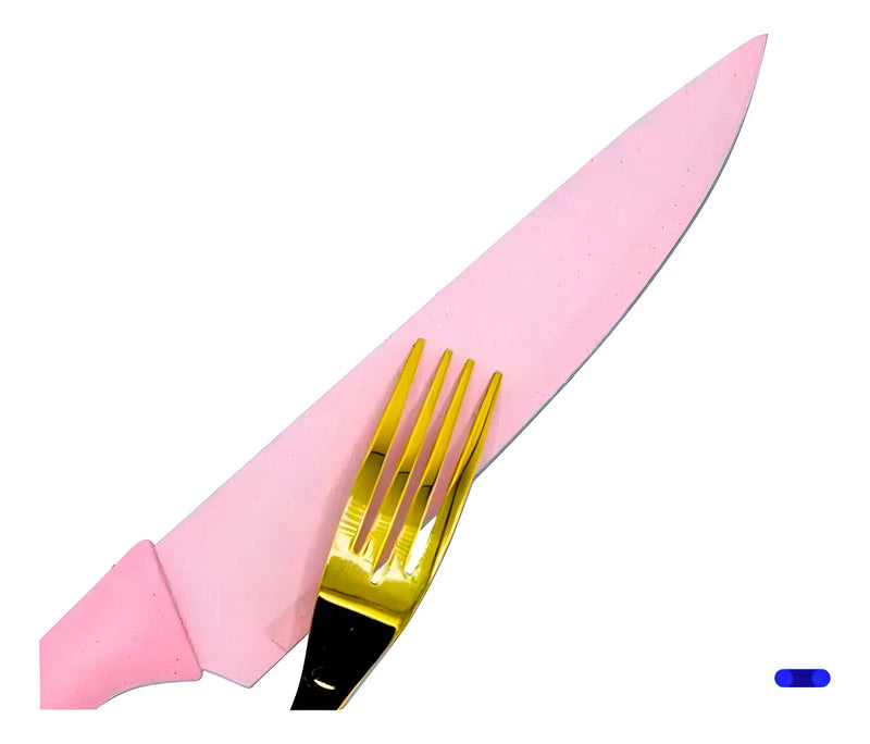 Set De Cuchillos 6 Piezas Cuchillos Cocina Cuchillería Color Color Pasteles