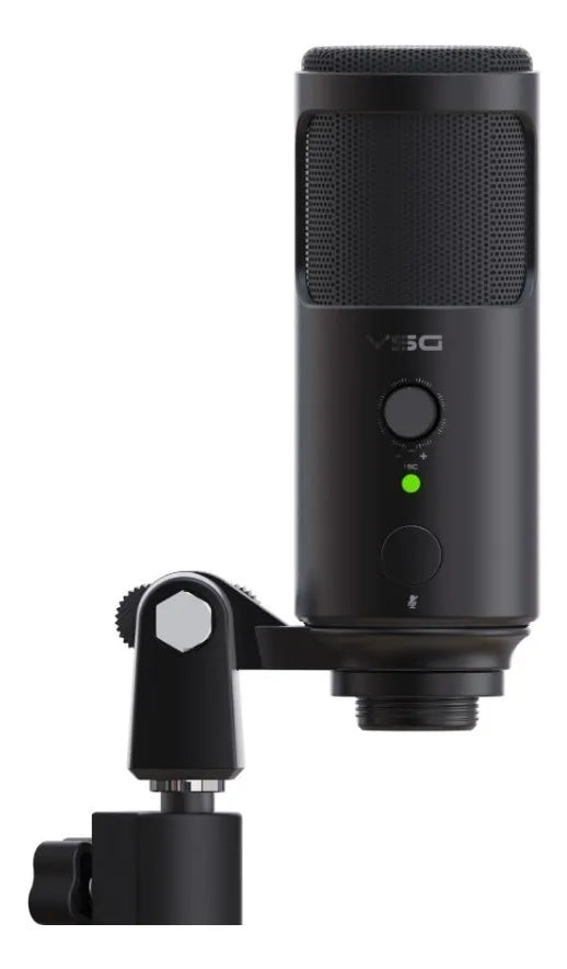 Microfono Gamer Vsg Omkara Condensador Usb Cardioide Mc440 Color Negro