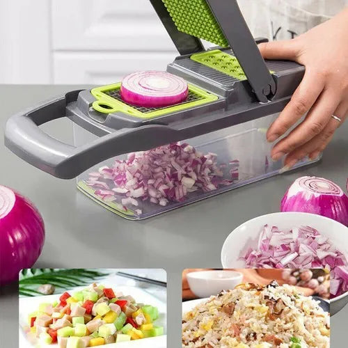 Rallador Picador Cortador De Verduras Y Frutas 22 En 1