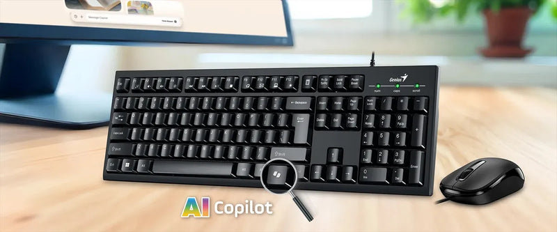 Kit Teclado Y Mouse Genius Usb Km-100se Español Mouse Negro Teclado Negro