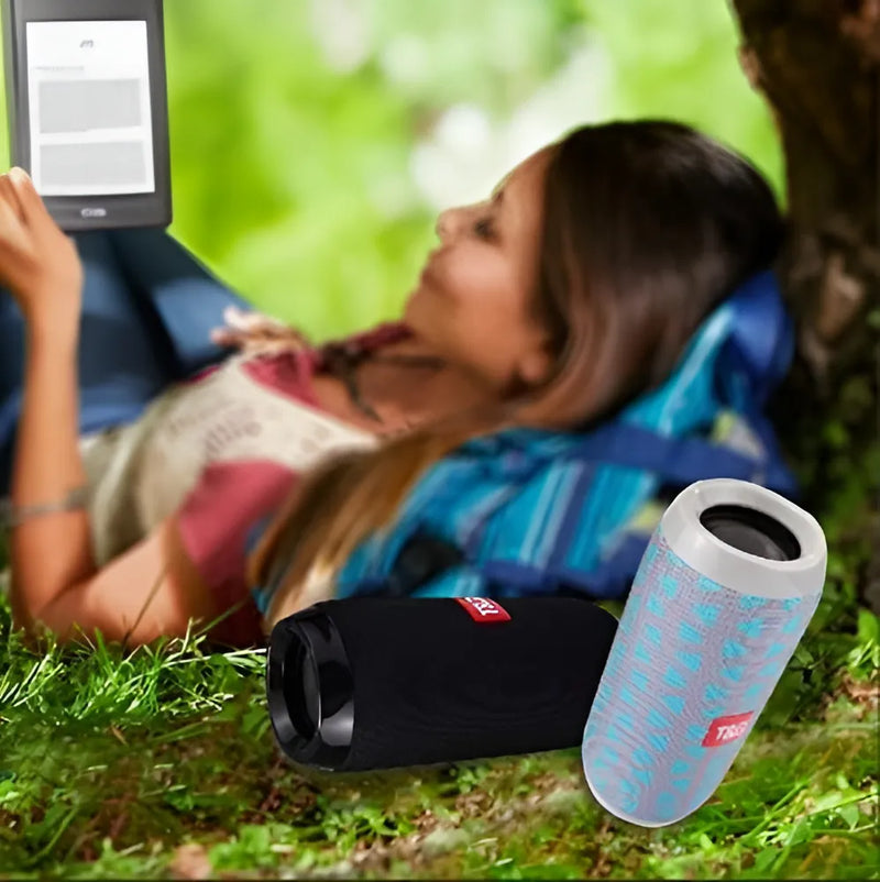 Altavoz Bluetooth Portátil Tg117 (negro) Impermeable Por R. Color Negro
