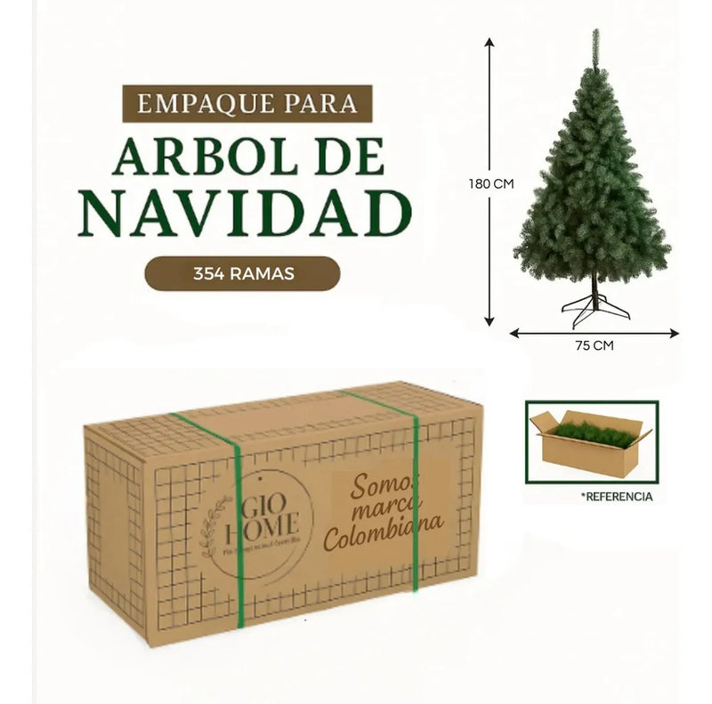 Árbol Andino 2.00m Navideño Para Decoración Muñecos Luces Verde
