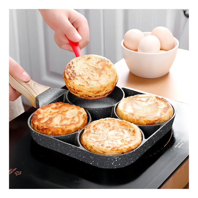 Sartén Antiadherente Para Desayuno, Huevo, Hamburguesa X4 1