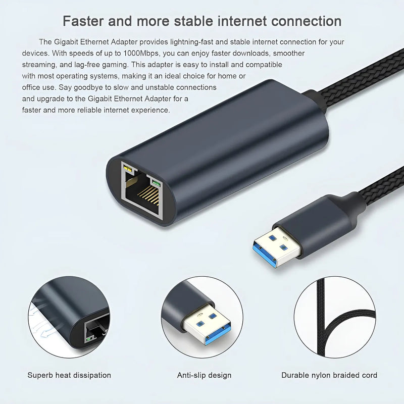 Tarjeta Convertidor Adaptador Usb 2.0 A Rj45 Red Lan 10/100