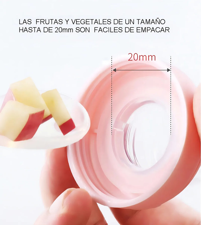Biberón Tetero Dispensador Alimentos Bebés 40 Ml Uso Rosado Chupo 3 Tamaño Alimento + Cuchara Dispensar Ayuda Habilidades Control Sin Bpa Libre Bps Sin Ftalatos Silicona Grado Alimenticio Versátil