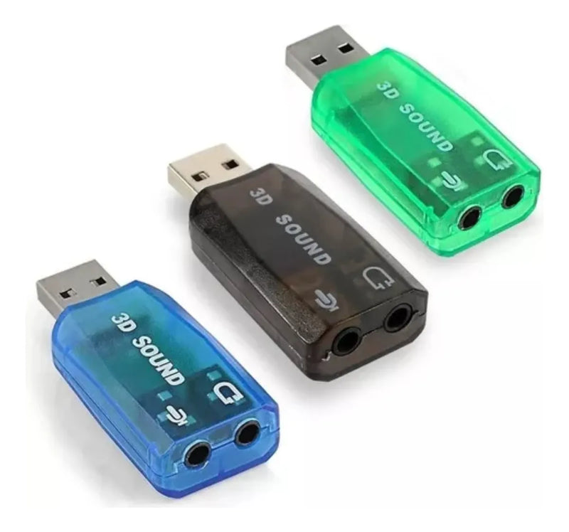 Tarjeta De Sonido Usb 5.1. Audifonos Y Microfono 3.5mm