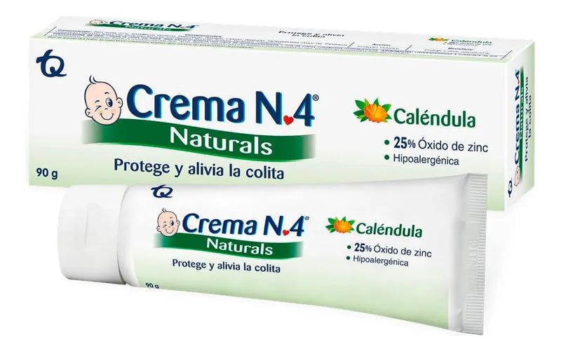 Crema N 4 Antipañalitis Natural Tubo X 90 Gramos