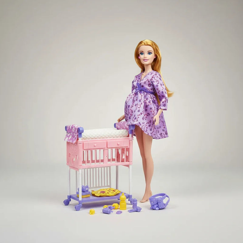 Lucy Barbi Muñeca Embarazada Con Accesorios Para Niñas
