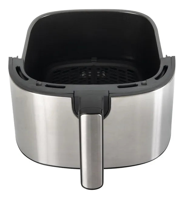 Freidora Aire Air Fryer Multifuncional Kalley Grande 6.3 Lt. Negro/plateado