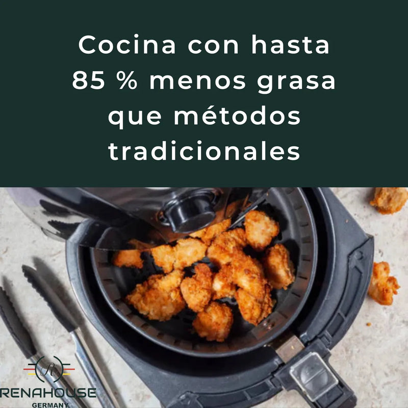 Air Fryer 4.5 L Negro 7 Modos Freidora Aire Hogar Renahouse