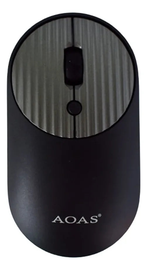 Kit De Teclado Y Mouse Inalámbrico De 2.4 Ghz Para Pc Tablet Mouse Gris Teclado Negro