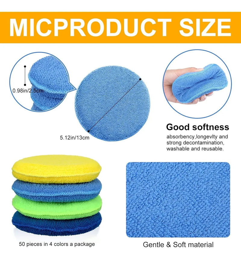 Aplicador De Cera Microfibra X 3 Unds