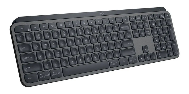 Teclado Logitech Master Series QWERTY Membrana inglés US color grafito con luz blanca