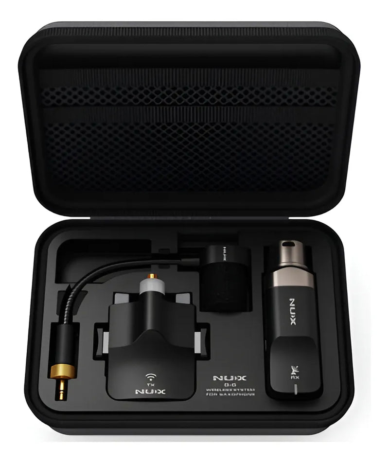 Microfono Inalambrico Nux B6 Para Saxofon Con Estuche Color Negro