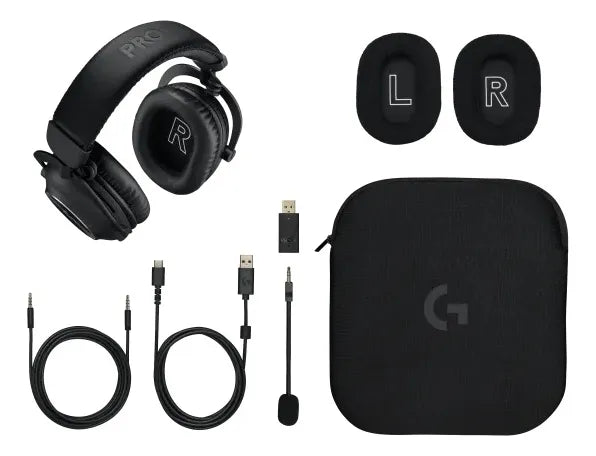Diadema Gamer Inalámbrica Logitech Pro X2 Lighstpeed/bt/3,5 Negro
