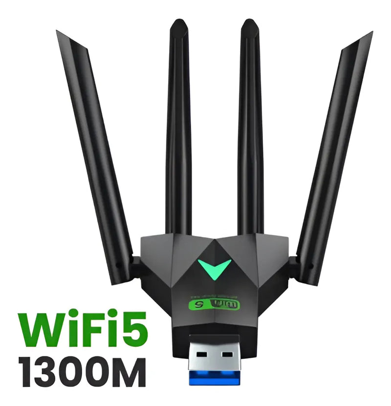 Adaptador Usb Wifi De 4 Antenas Para Pc / Ordenador