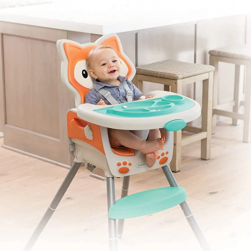 Silla Comedor Bebe Infantino 4 En 1 Zorrito Envio Hoy Grow With Me