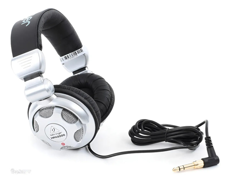 Fone de ouvido over-ear Behringer HPX2000 plateado e negro