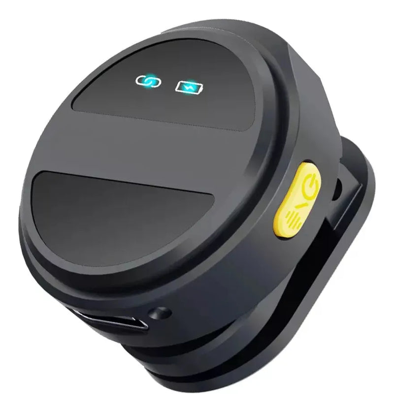 Microfono de Solapa Inalambrico Moneda con Cancelacion de Ruido 2 en 1 iPhone Android Tipo C Lavalier RunBike Lark Sx21 con Antipop Negro