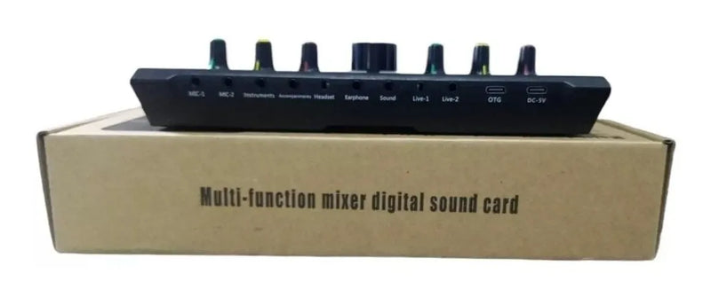 Mezclador Mixer As Redes Sociales Trasmicion En Vivo Bt