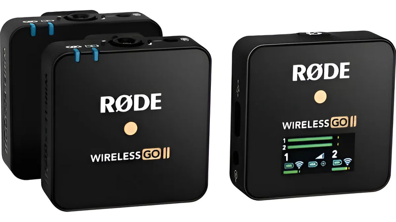 Micrófonos Rode Wireless GO II Condensador Omnidireccional color negroS