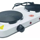 Estufa Electrica Premium 2 Puestos Blanco