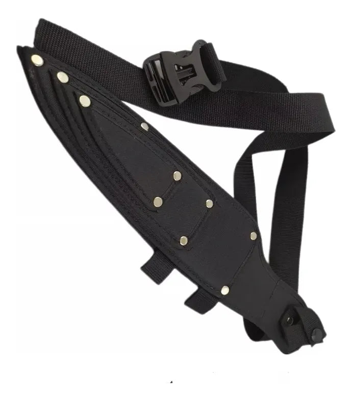 Funda Porta Cuchillos Y Chaira Para Cintura Negro