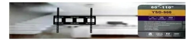 Soporte Fijo Ecualizable Tv De 60 A 110 Pulgadas Ysd-900 . Color Negro