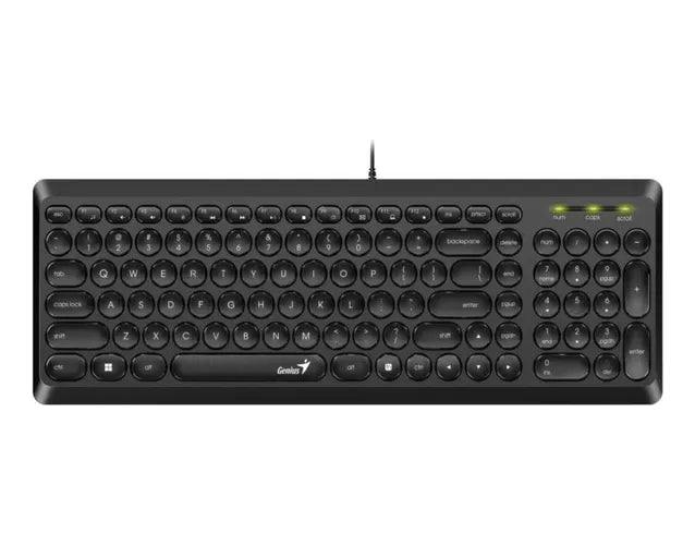 Teclado Genius Slimstar Q200 Ultra Delgado Multimedia Usb