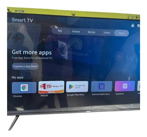 Smart Tv 55 Onn 4k Android 15 + Magis Tv + Control Voz