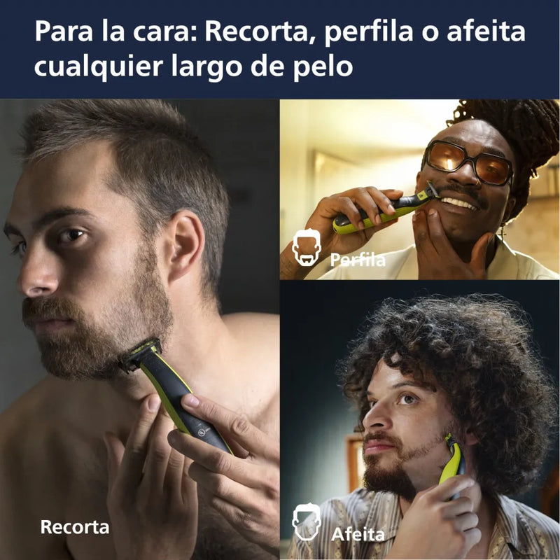 Afeitadora Philips OneBlade Face&Body Para Cara y Cuerpo QP2824/10 afeitadora corporal