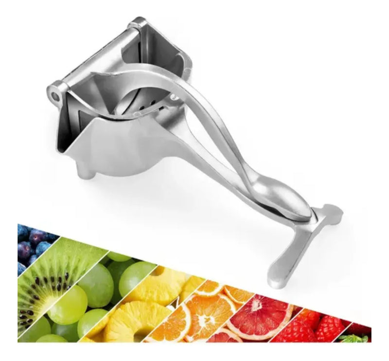 Exprimidor En Acero Extractor Manual De Naranjas Y Frutas Gris