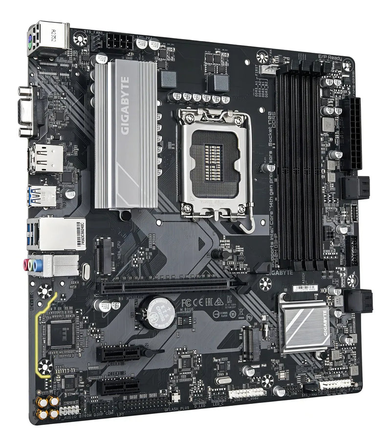 Mother B760m D3hp Ddr5 Gigabyte 13gen S1700 Intel Acuario Color Negro