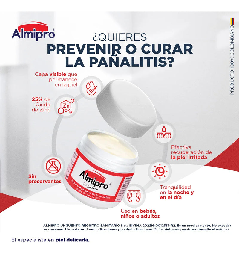 Crema Antipañalitis Almipro 30g