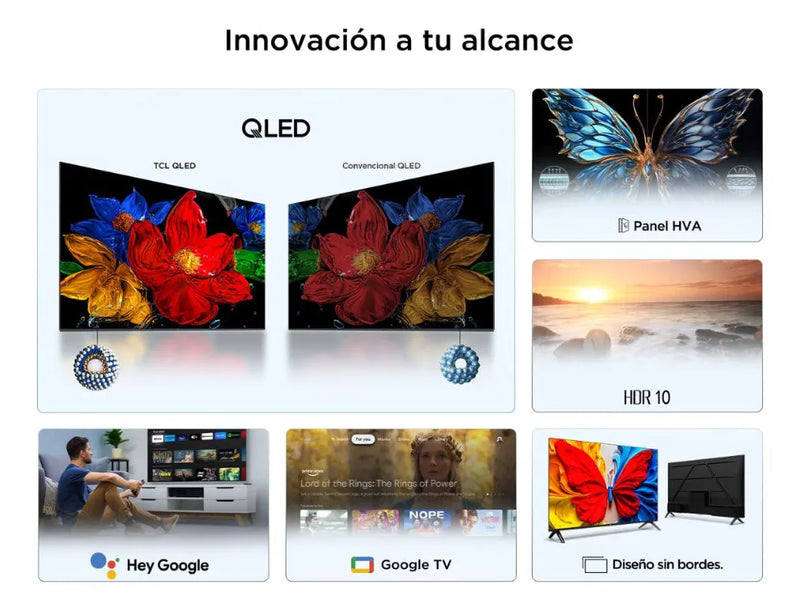 Tv Tcl 43 Pulgadas 109 Cm 43s5k Fhd Qled Smart Tv Google
